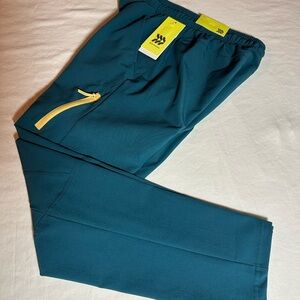 All in Motion Kids Teal Pants with Yellow Zipper